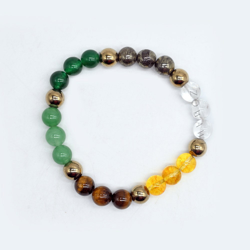 Natural Energized Dhanyog Bracelet 8mm Beads Size Unisex