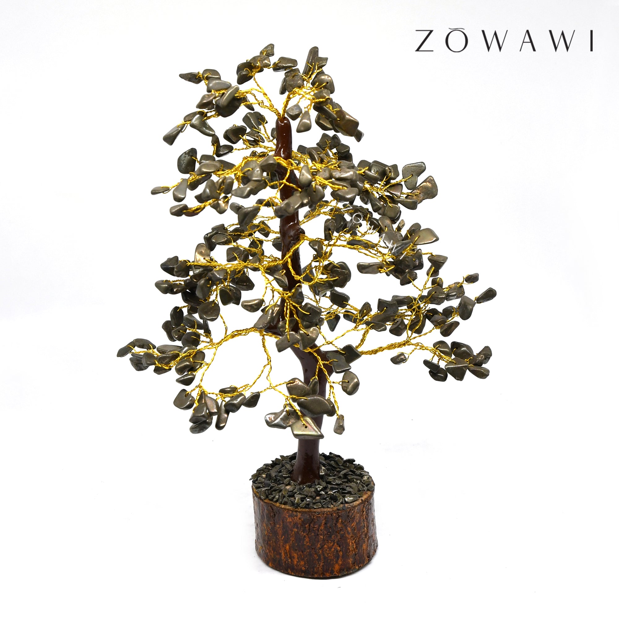 Energized Natural Pyrite Tree With 360 Pyrite Beads