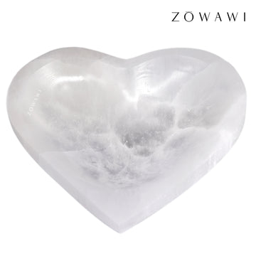 Energized Selenite Heart Shape Bowl 10cm Size (4 inch)