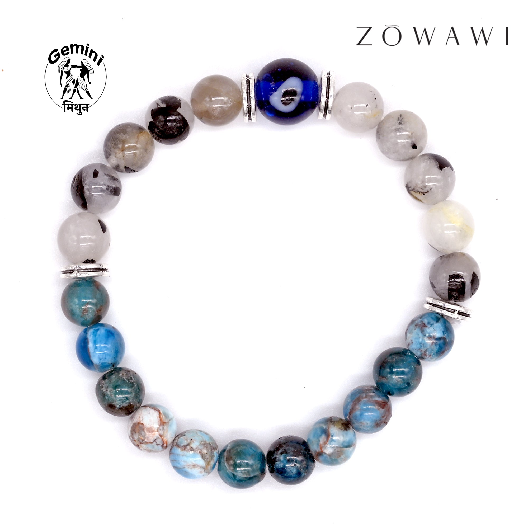 Gemini Zodiac Sign Bracelet ( Mithun Rashi Bracelet ) ( 5pcs combo)
