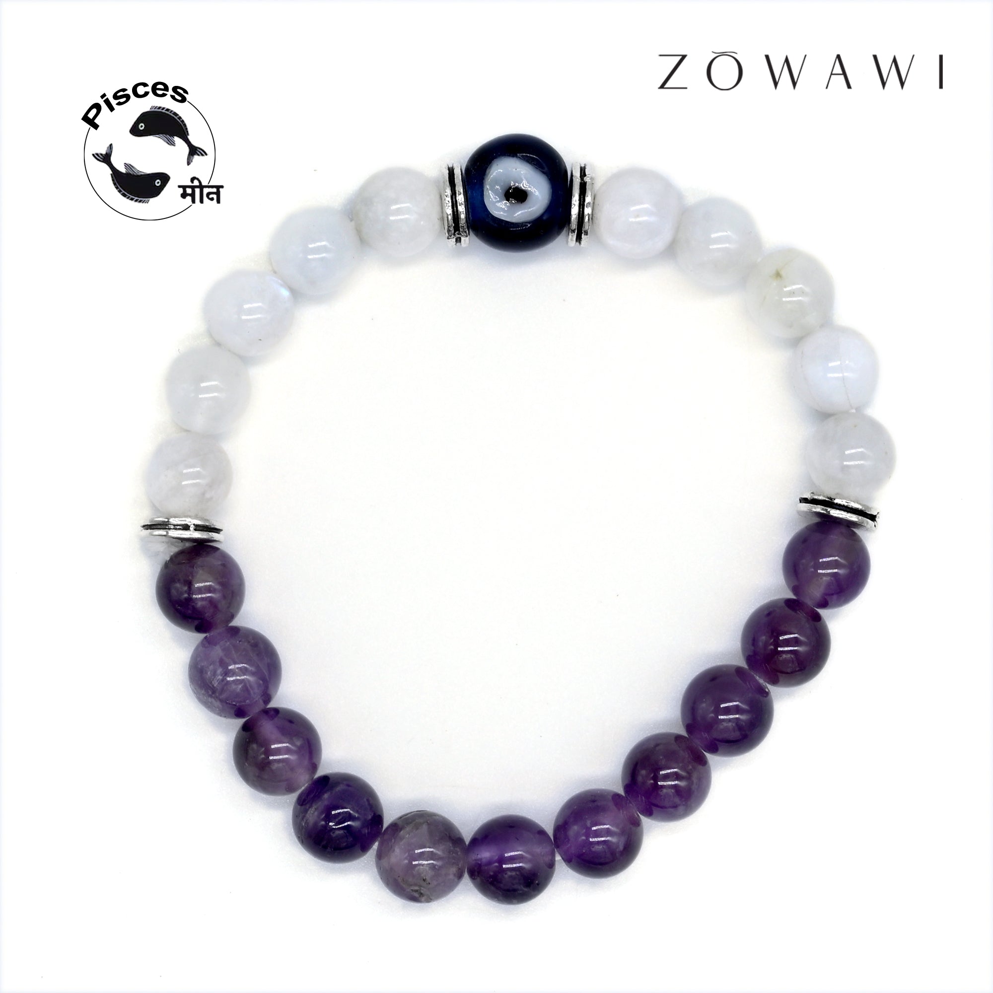 Pisces Zodiac Sign Bracelet ( Meen Rashi Bracelet ) ( 5 pcs combo )
