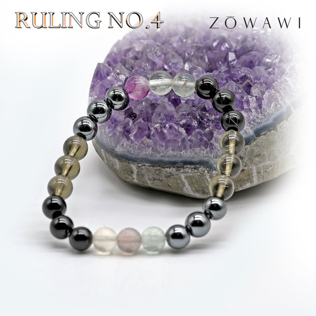 For Ruling No 4 Crystal Combination Bracelet