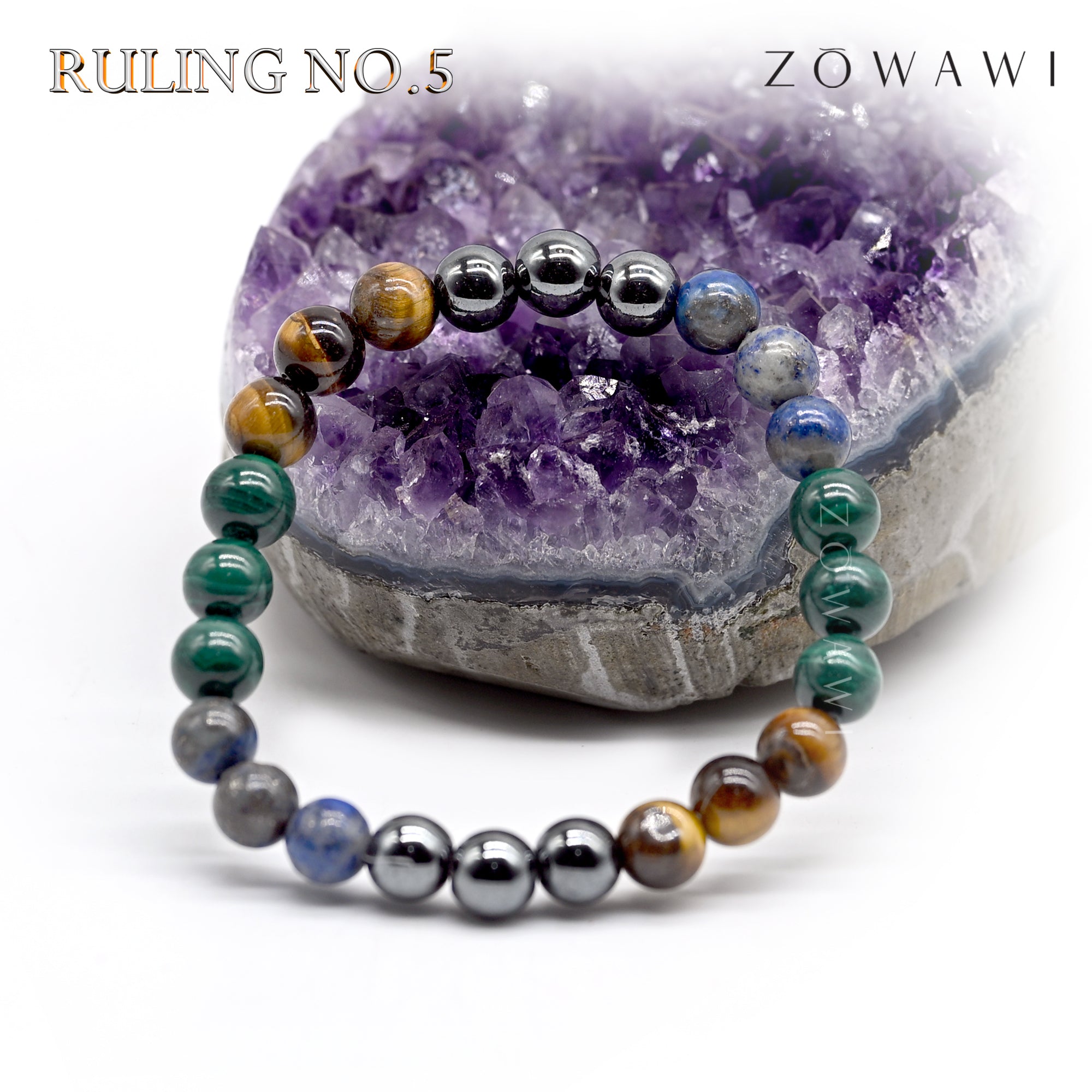For Ruling No 5 Crystal Combination Bracelet