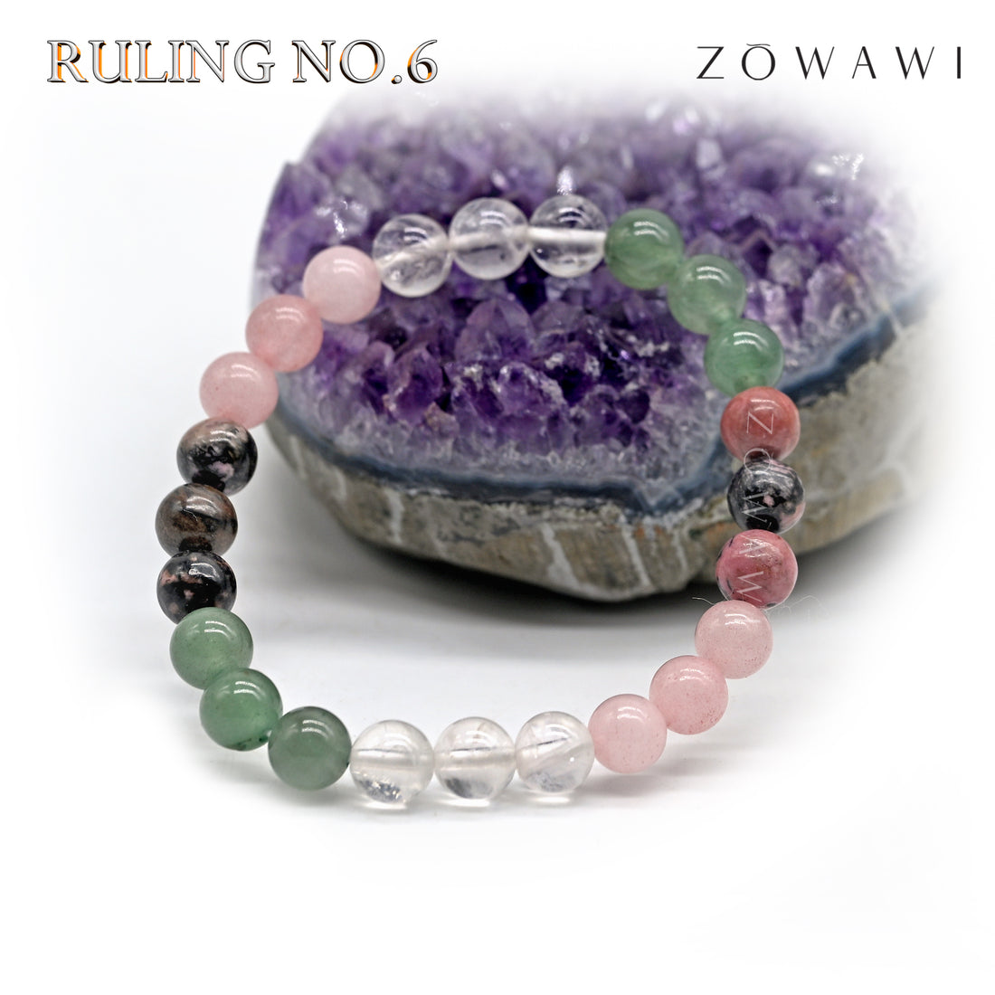 For Ruling No 6 Crystal Combination Bracelet