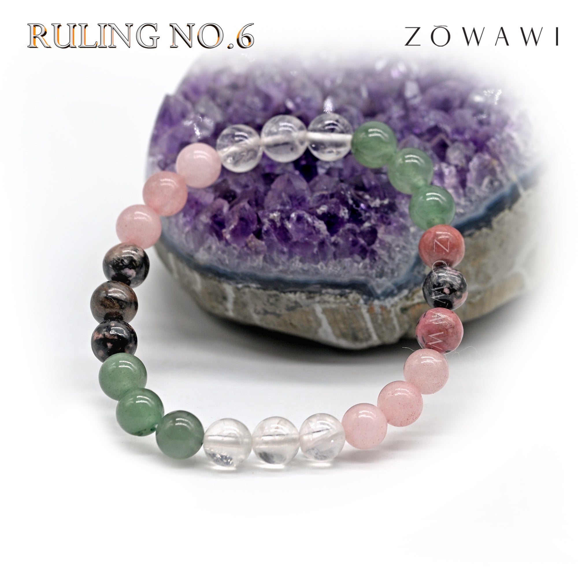 For Ruling No 6 Crystal Combination Bracelet