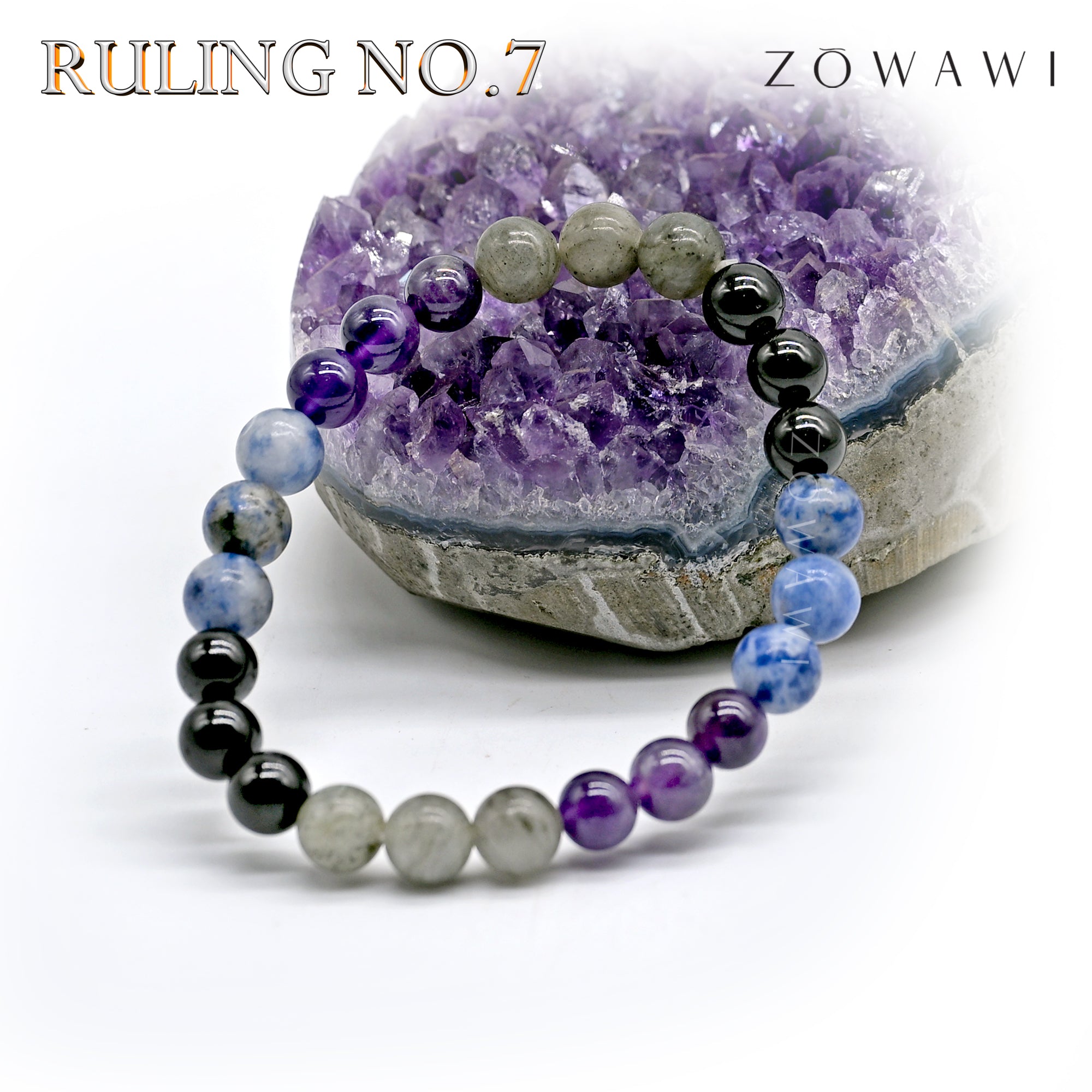 For Ruling No 7 Crystal Combination Bracelet