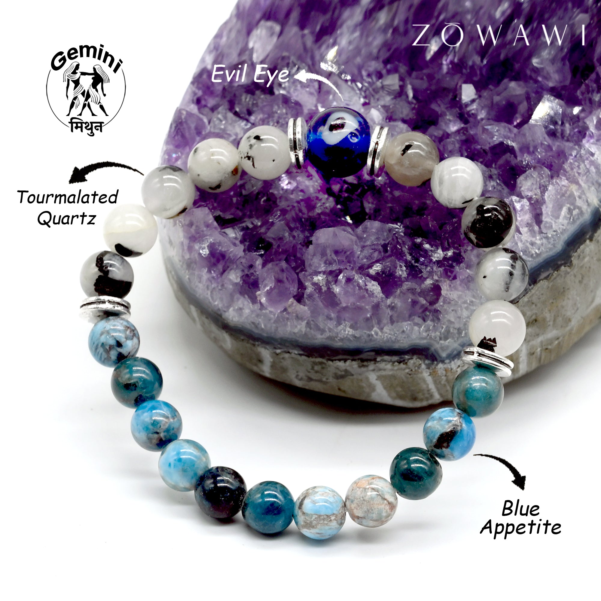 Gemini Zodiac Sign Bracelet ( Mithun Rashi Bracelet )