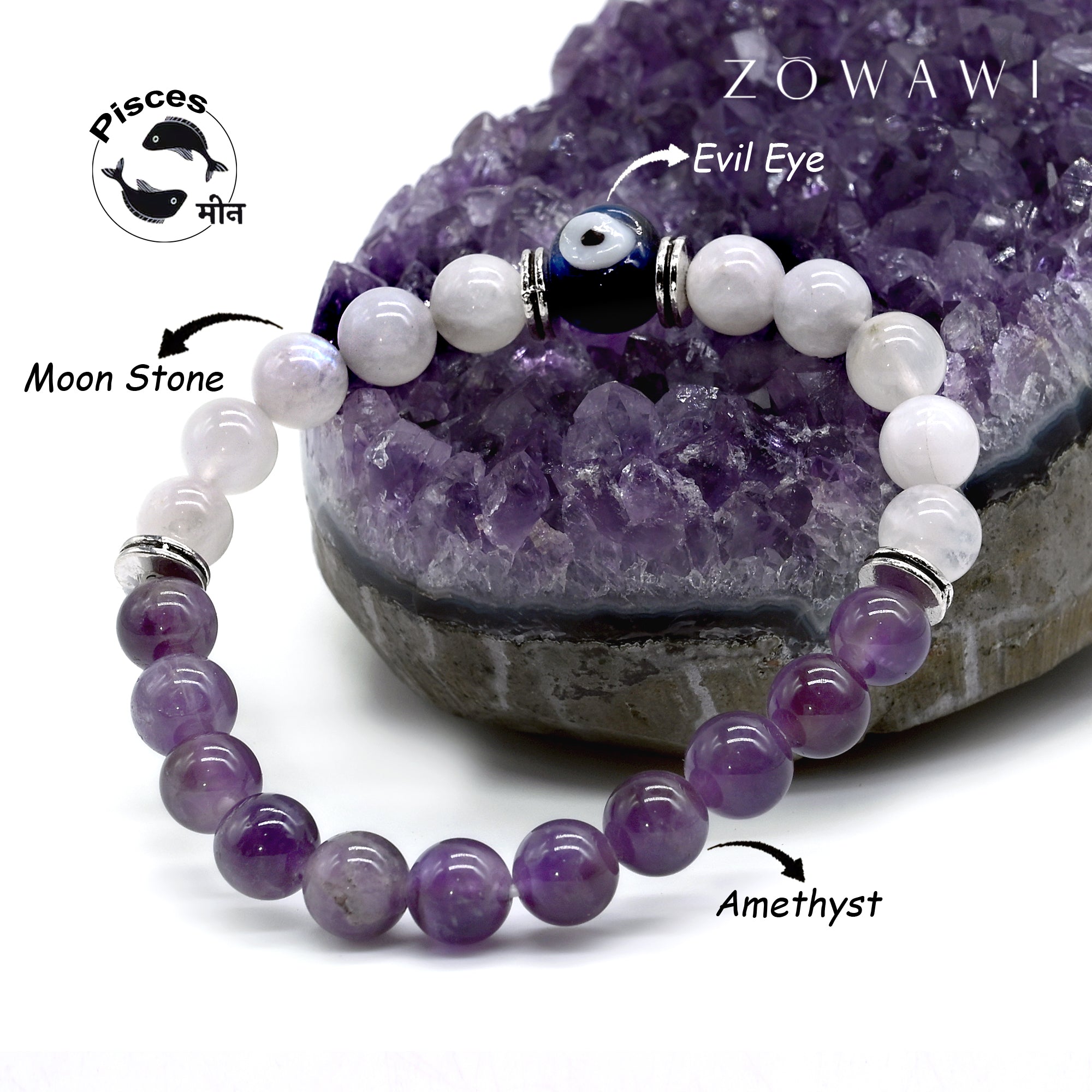 Pisces Zodiac Sign Bracelet ( Meen Rashi Bracelet )