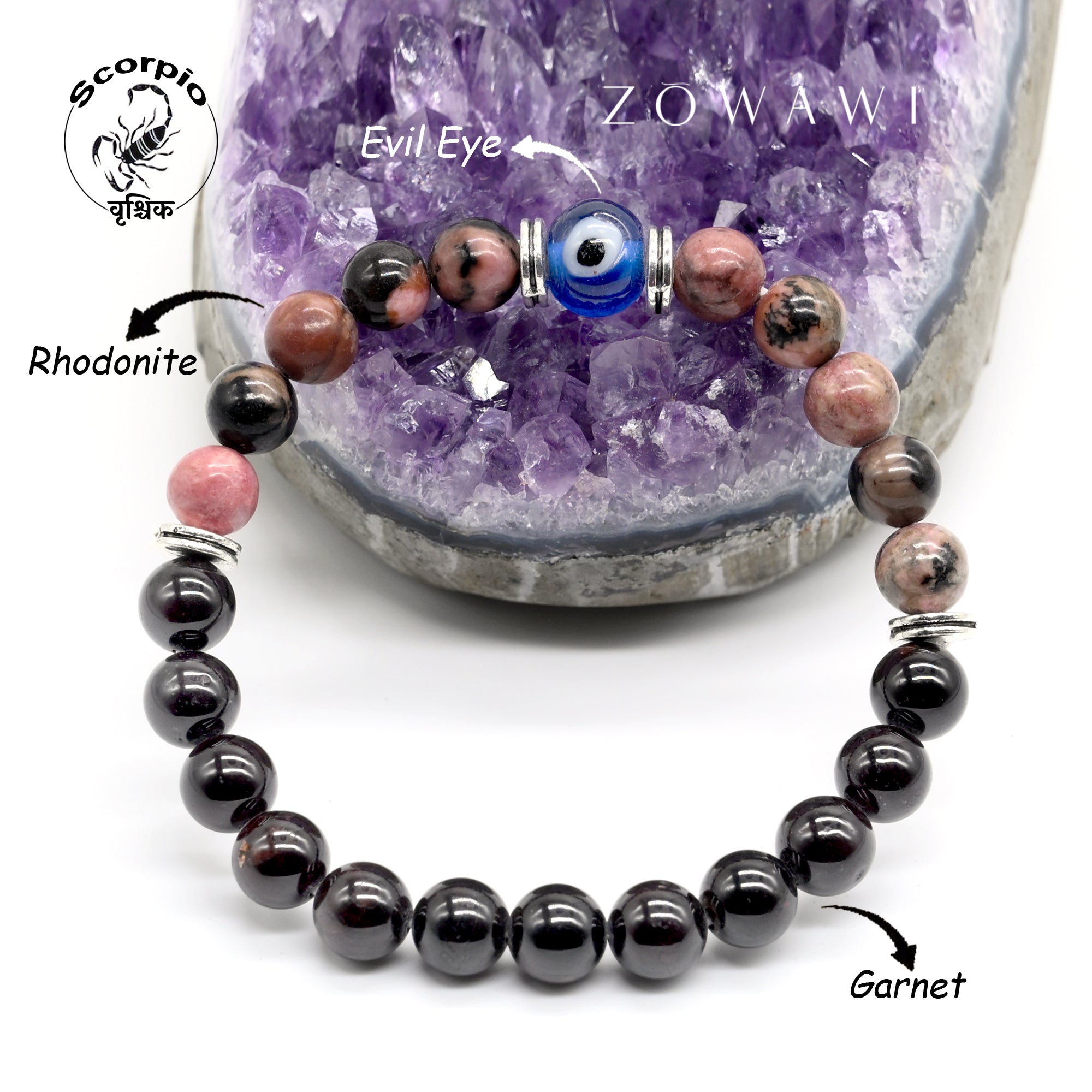 Scorpio Zodiac Sign Bracelet ( Vrushik Rashi Bracelet )