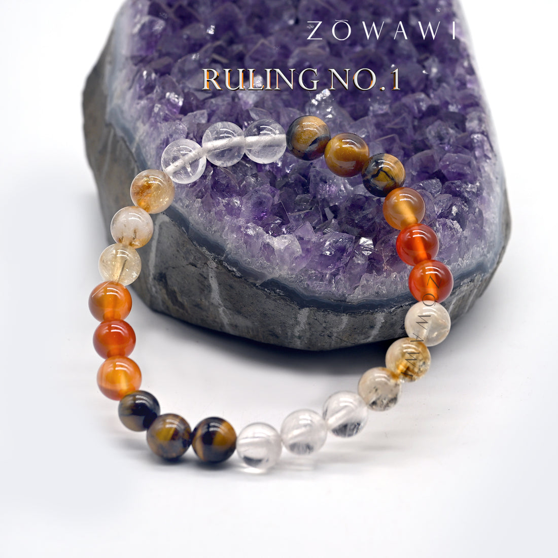 For Ruling No 1 Crystal Combination Bracelet