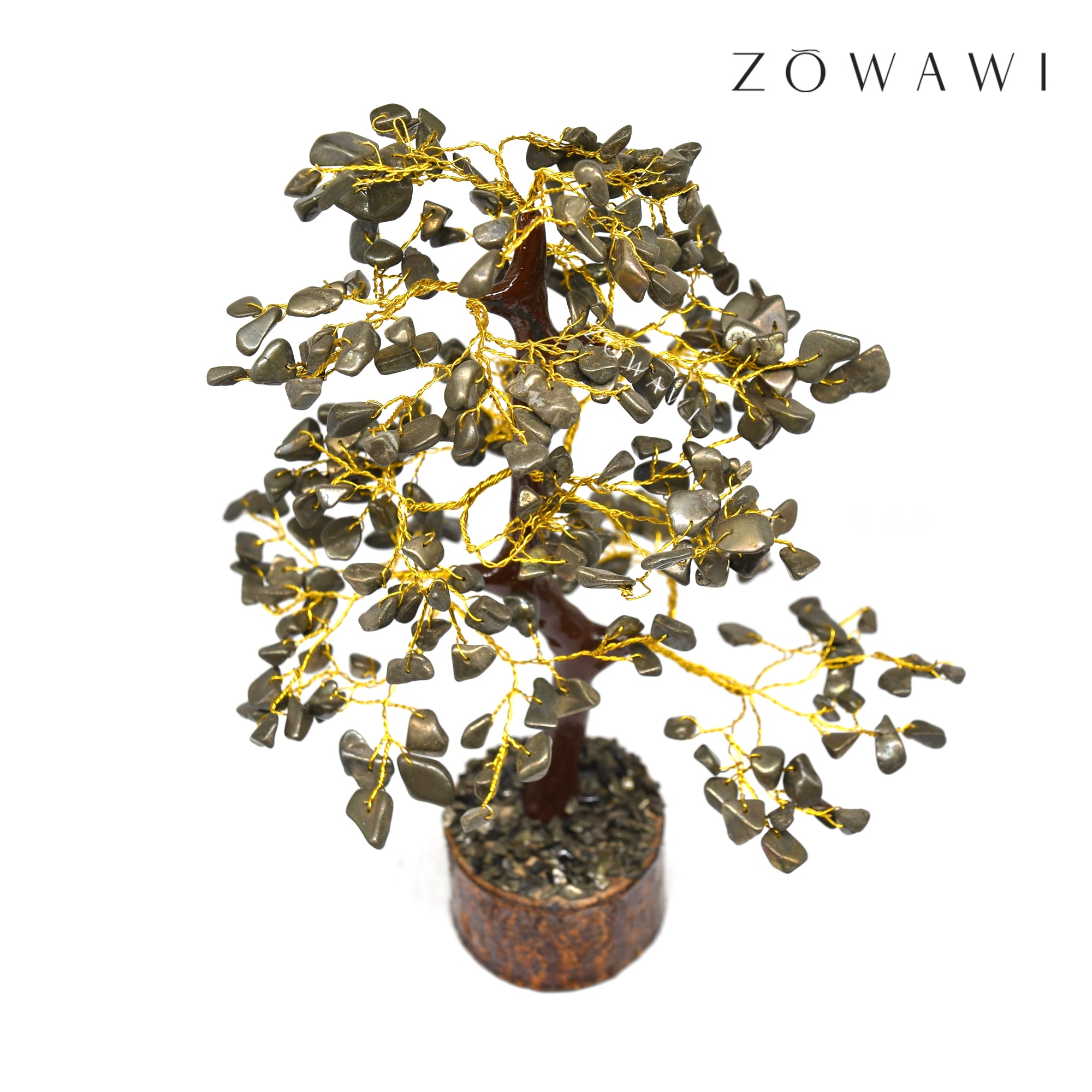 Energized Natural Pyrite Tree With 360 Pyrite Beads