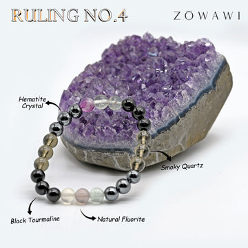 For Ruling No 4 Crystal Combination Bracelet