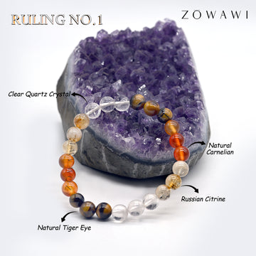 For Ruling No 1 Crystal Combination Bracelet