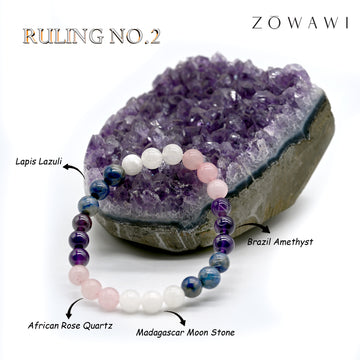 For Ruling No 2 Crystal Combination Bracelet
