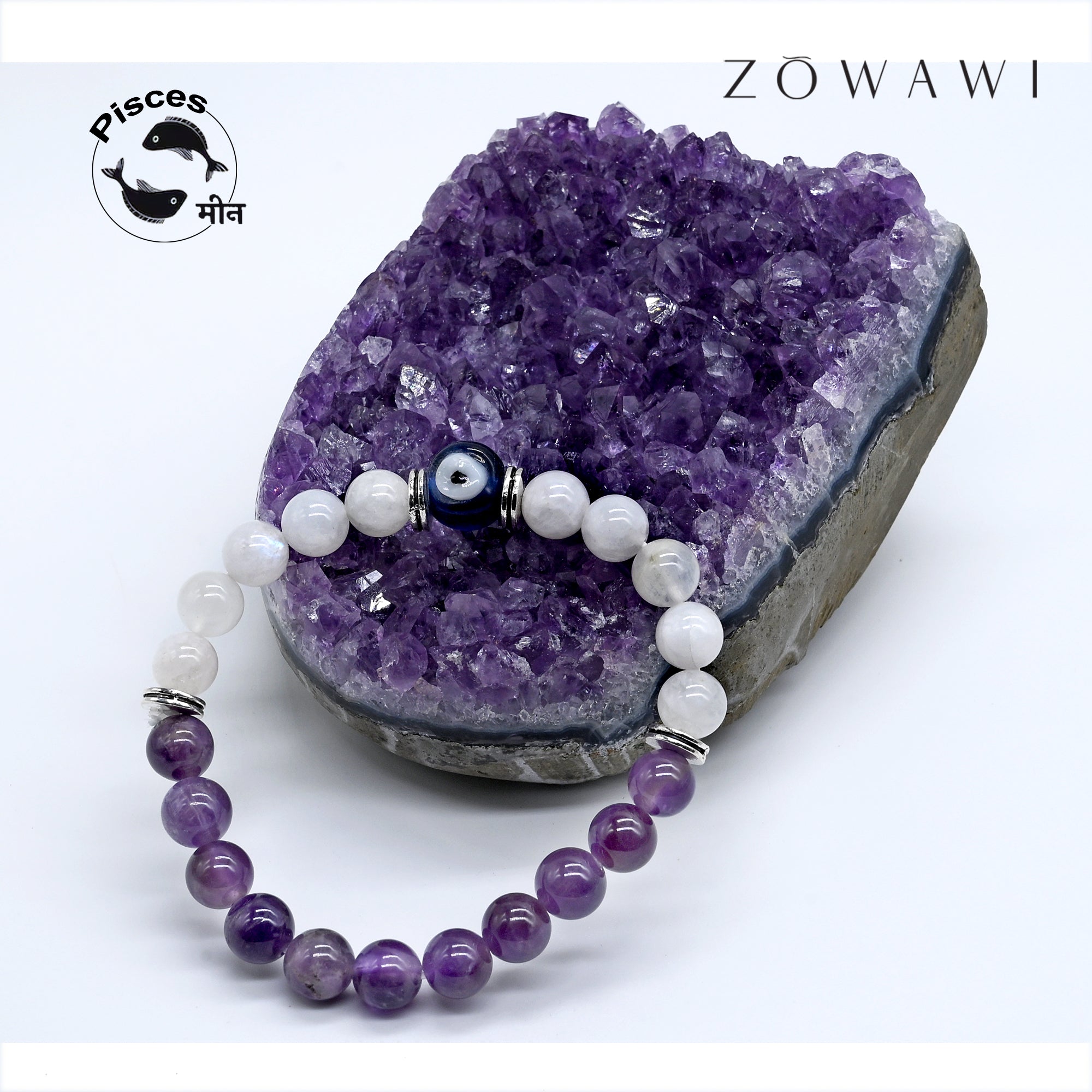 Pisces Zodiac Sign Bracelet ( Meen Rashi Bracelet ) ( 5 pcs combo )