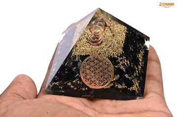Energized Black Tourmaline Orgonite Pyramid