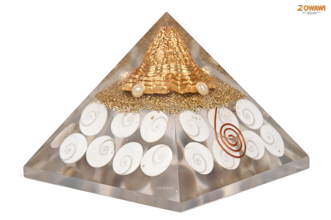 Energized Gomti Chakra Orgonite Pyramid