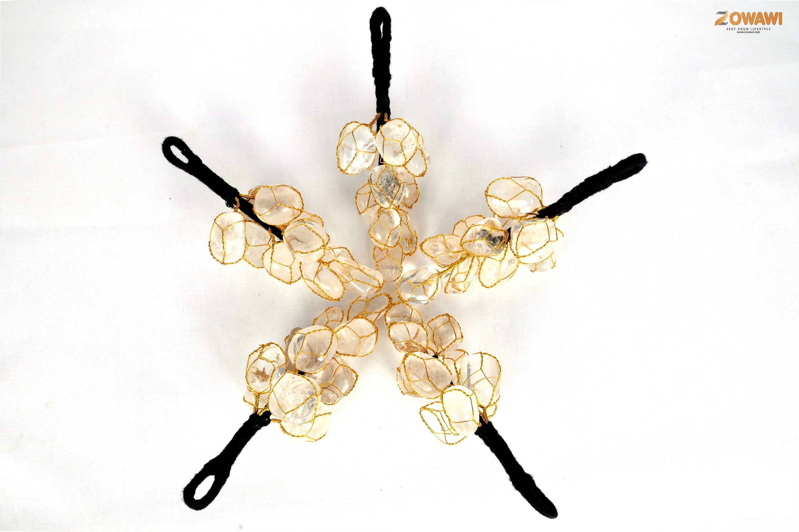 Energized Clear Quartz (crystal) Door Hanger For Office And Home