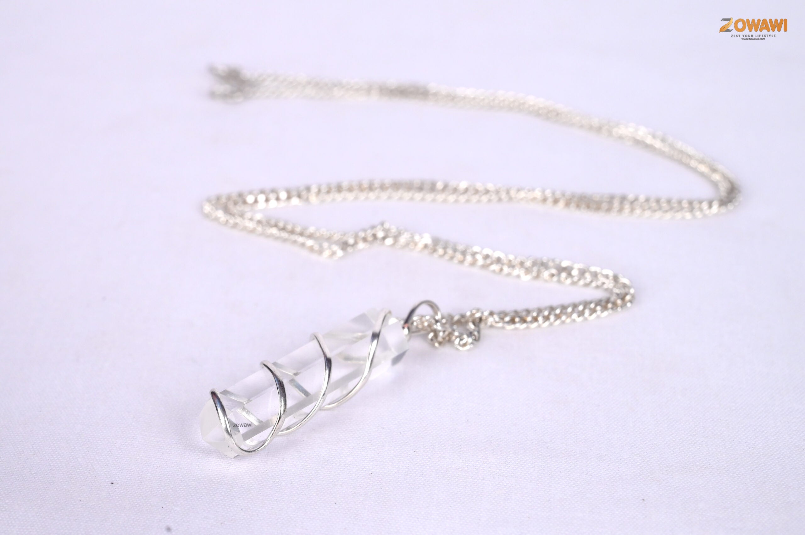 Premium Natural Clear Quartz Unisex Pendant