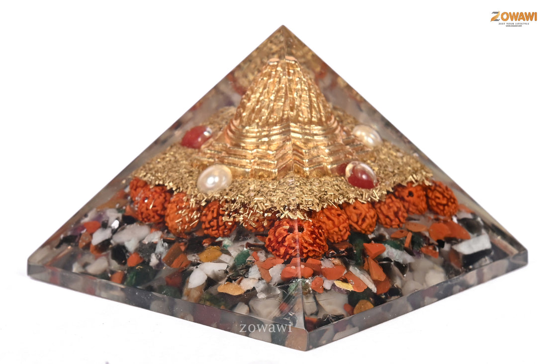 Energized 9 Ratna Orgonite Pyramid