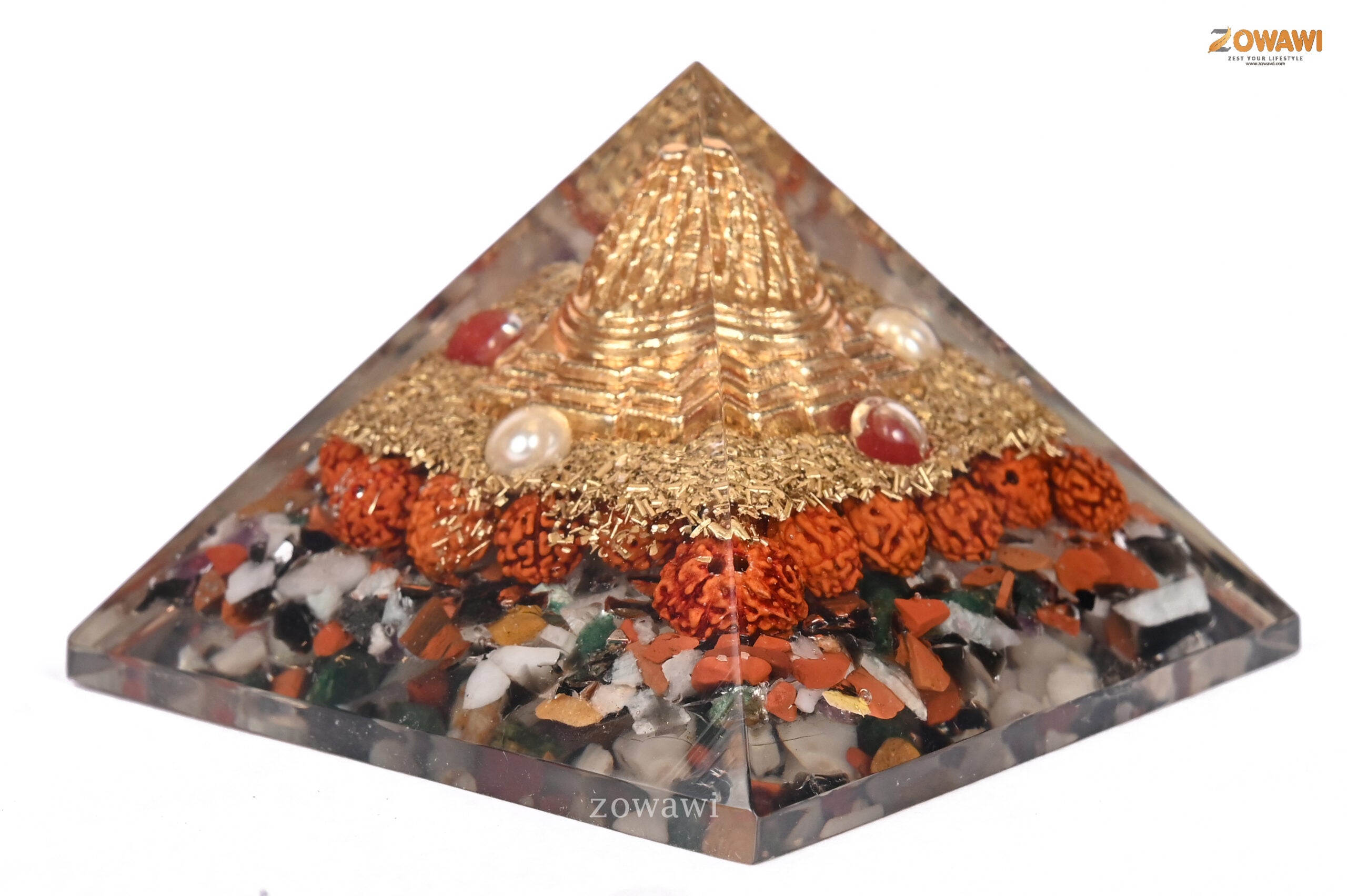 Energized 9 Ratna Orgonite Pyramid