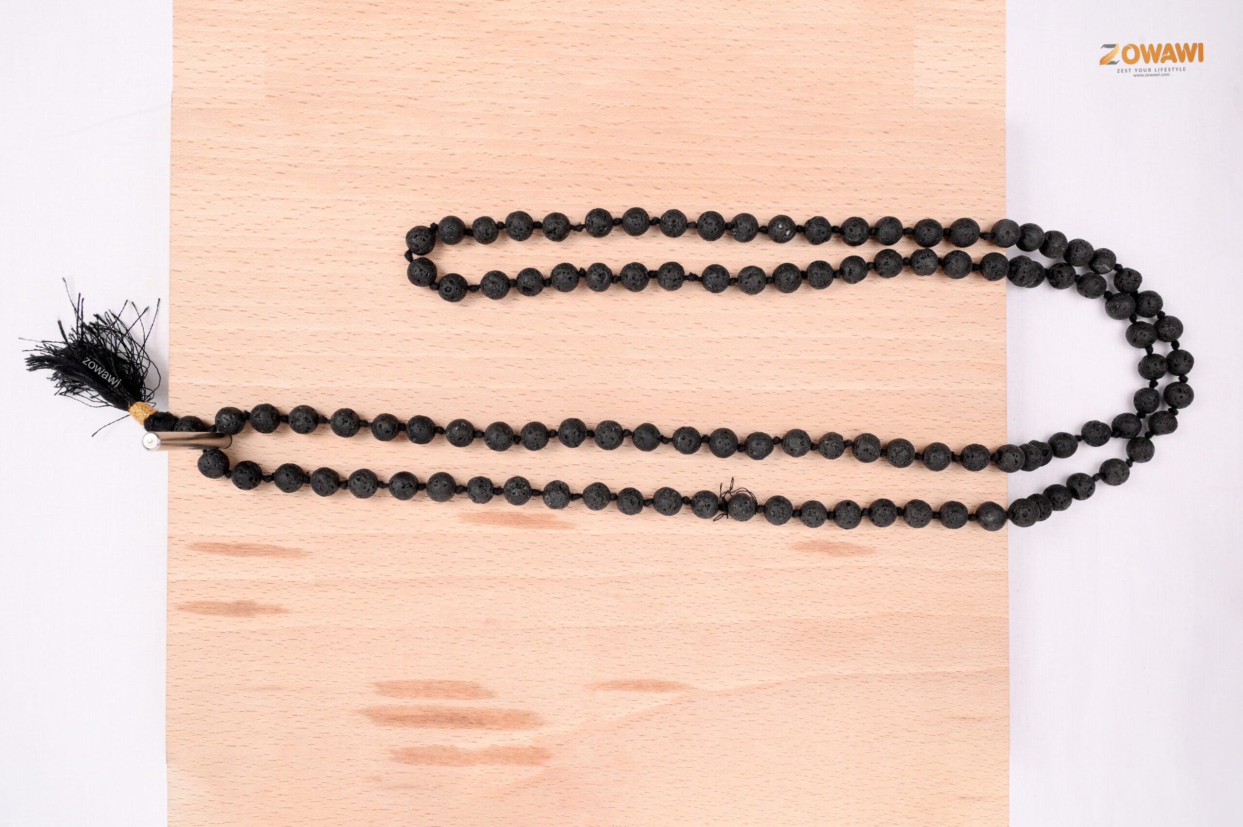 Export Quality Natural Lava Mala Rosary 8mm Beads Size 108+1=109 Beads