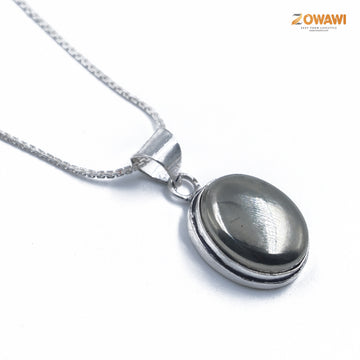 Premium Pyrite Pendant With Chain