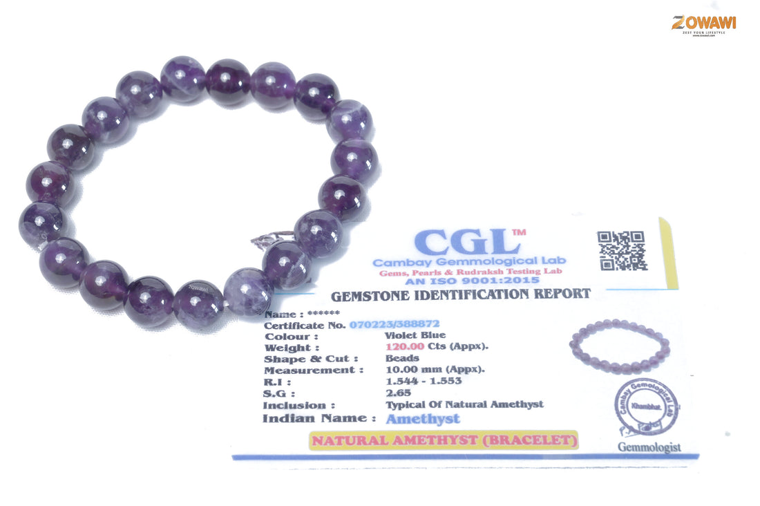 Premium Amethyst 10mm Bracelet