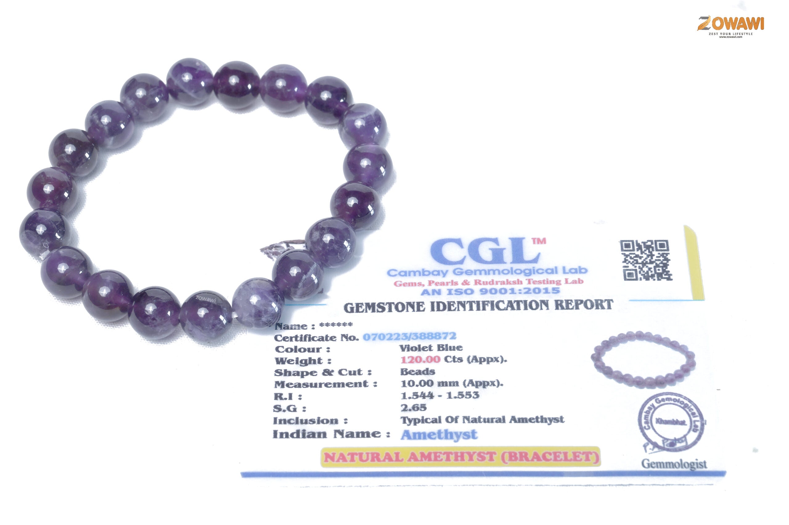 Premium Amethyst 10mm Bracelet