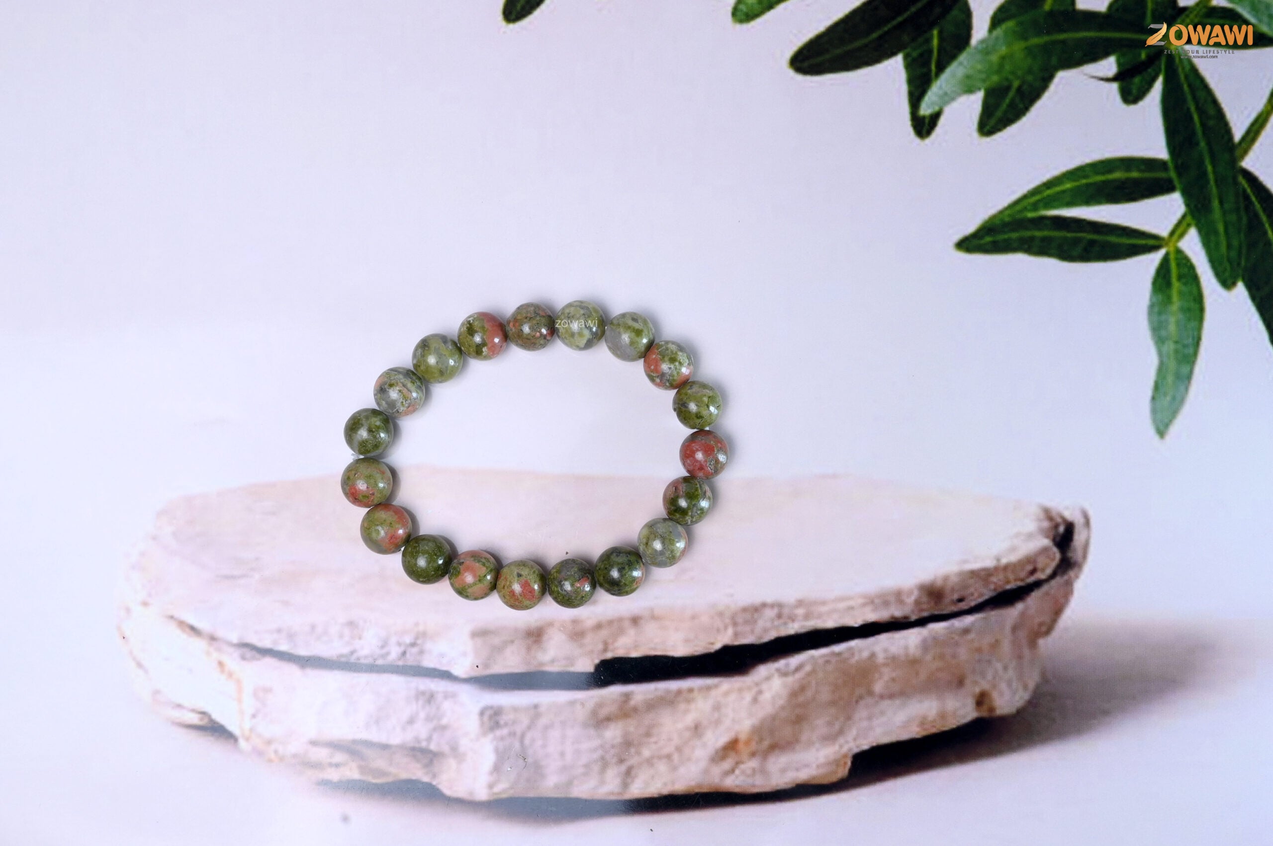 Premium Unakite 10mm Bracelet