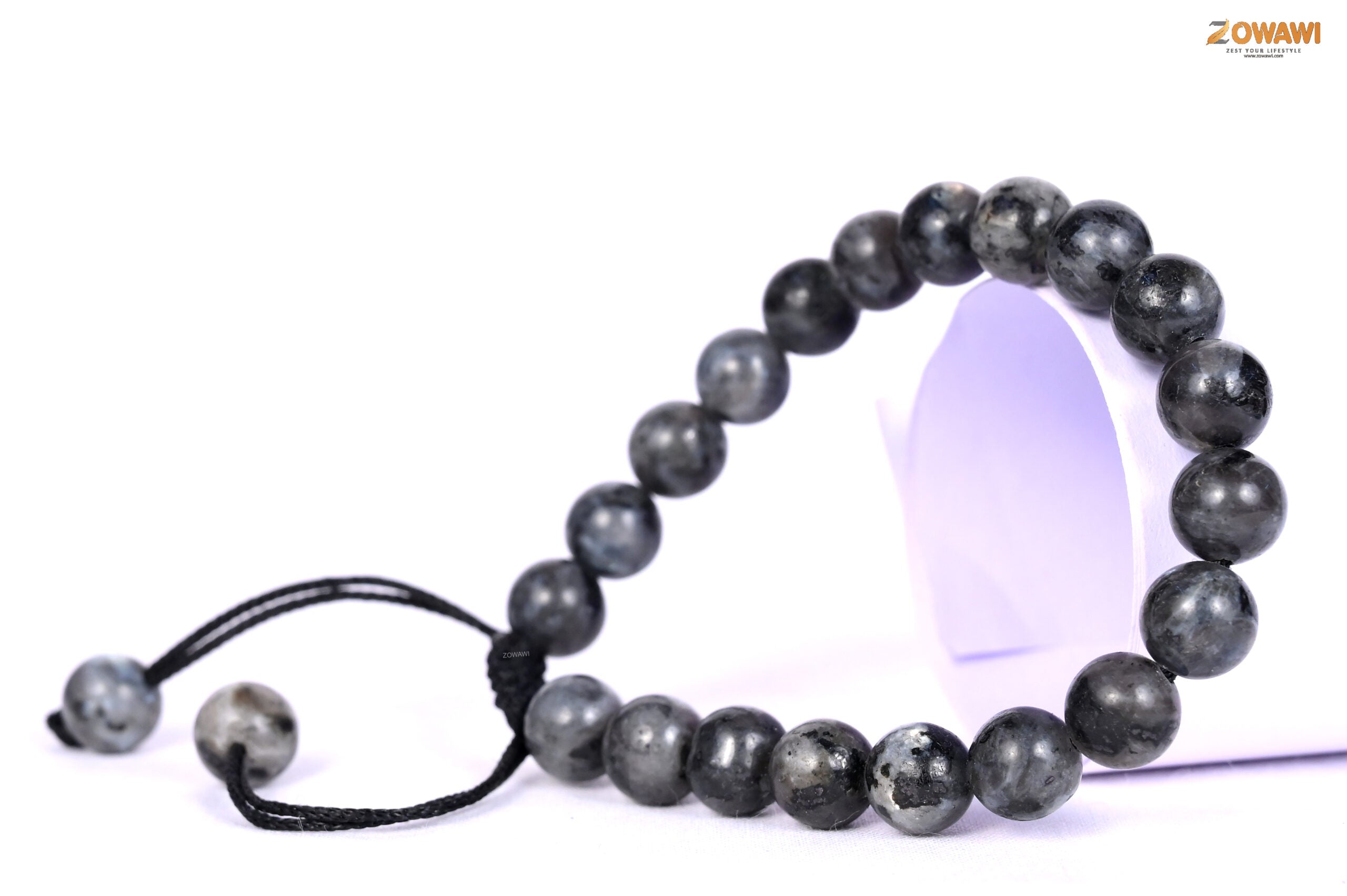 Premium Larvakite Crystal (Stone Of Protection) Bracelet