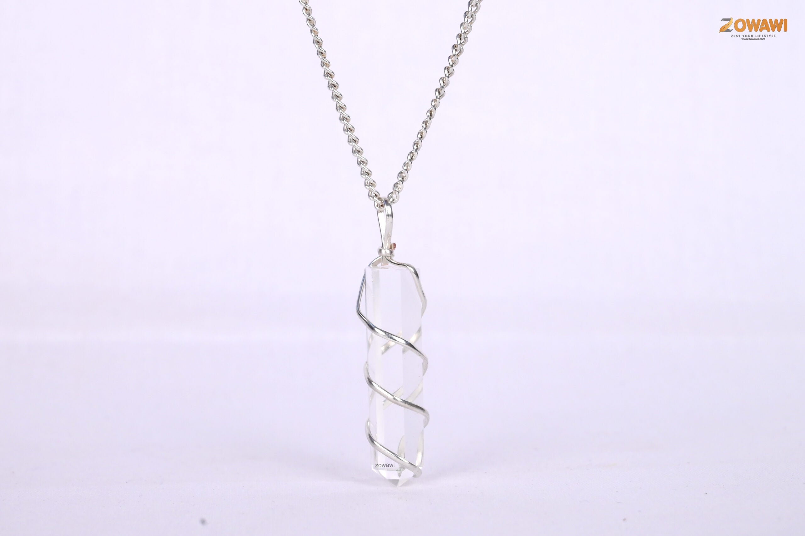 Premium Natural Clear Quartz Unisex Pendant