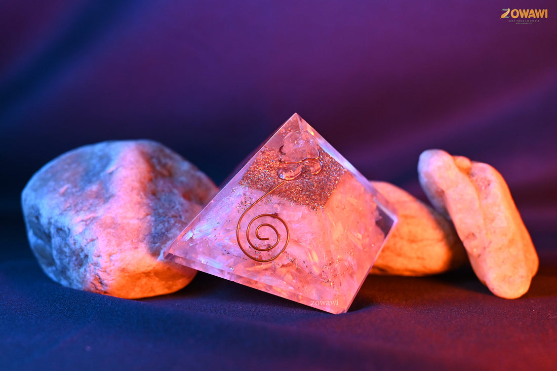 Energized Selenite Orgonite Pyramid