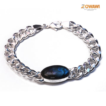 Premium Labradorite Men's Bracelet