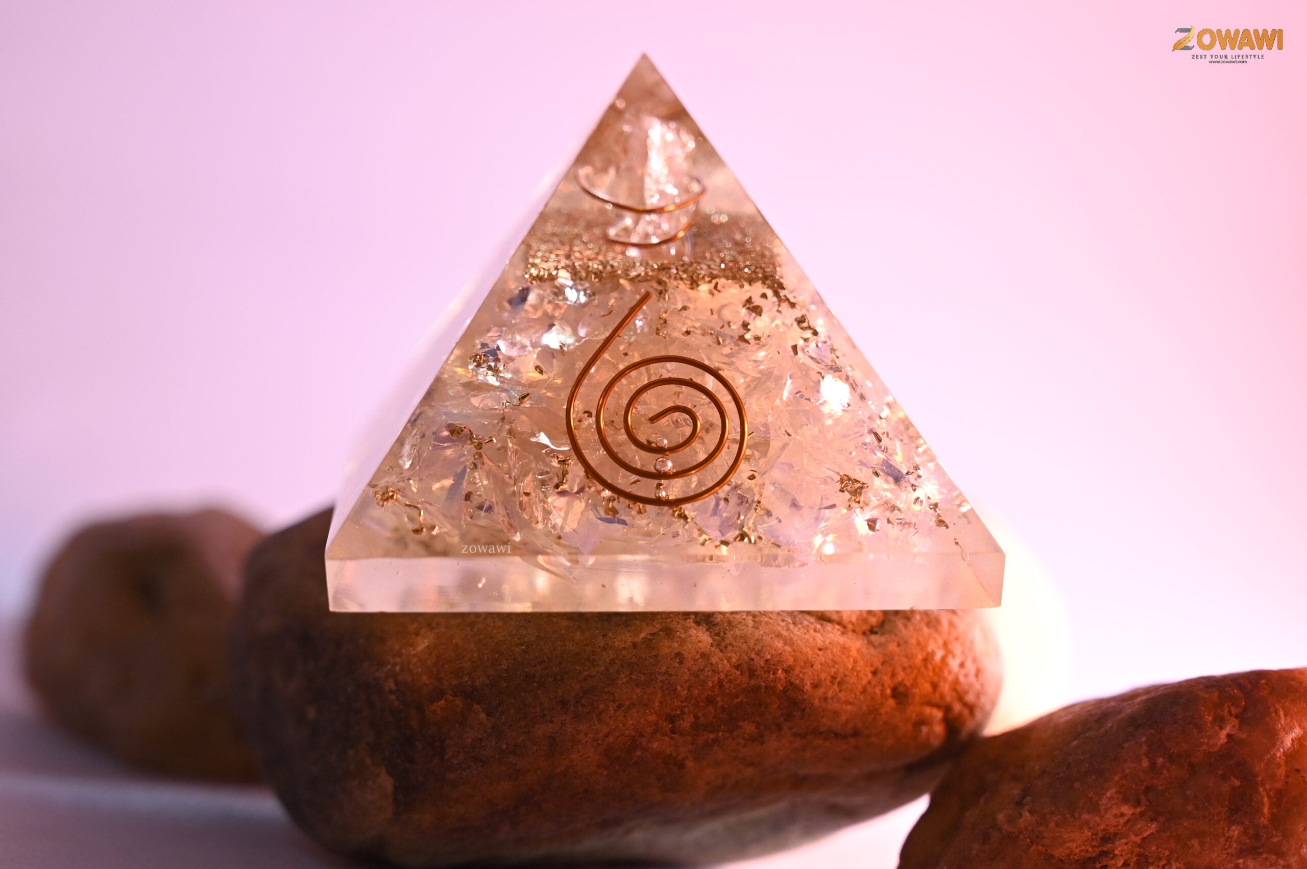 Energized Opalite Orgonite Pyramid