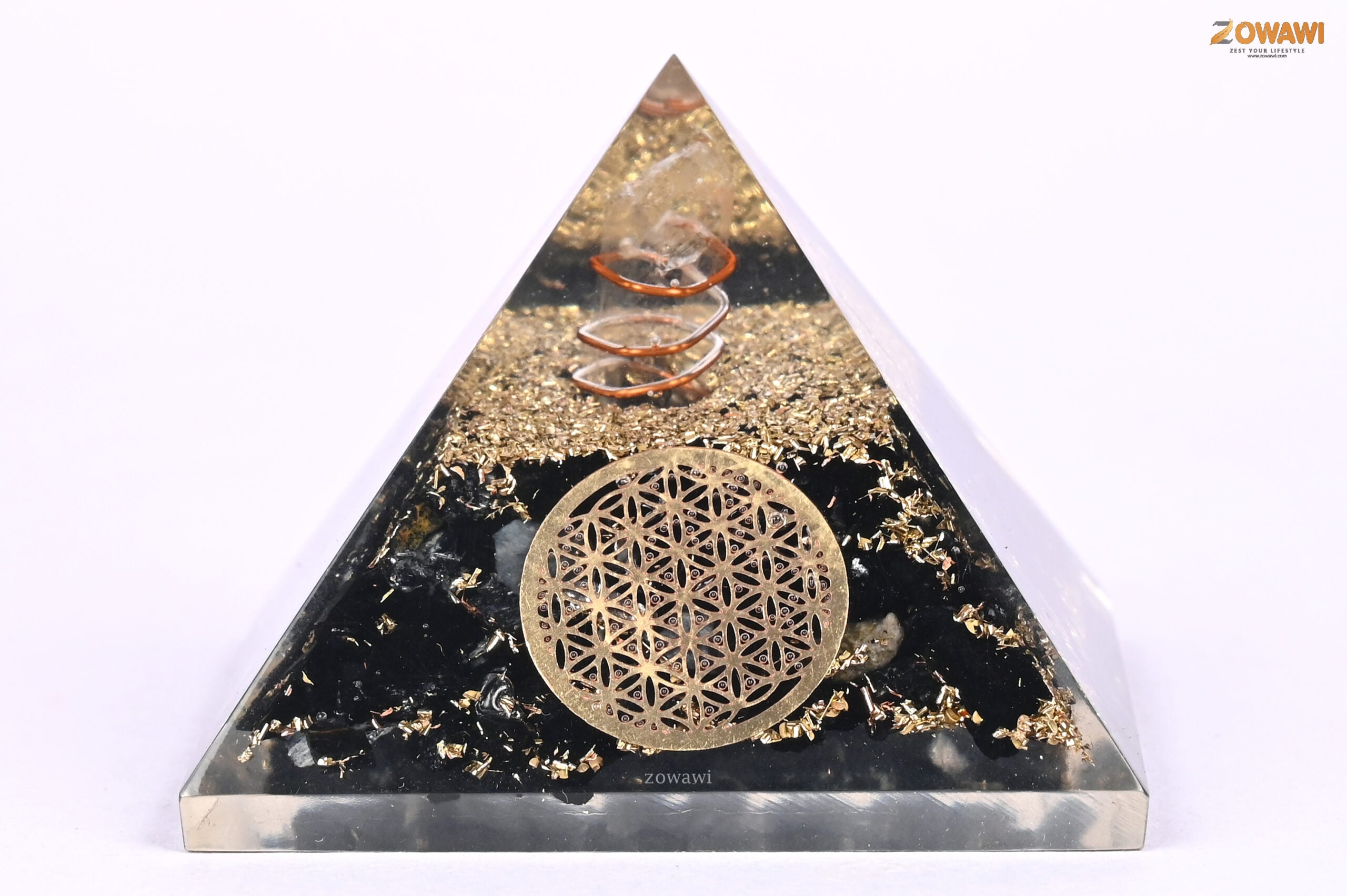 Energized Black Tourmaline Orgonite Pyramid