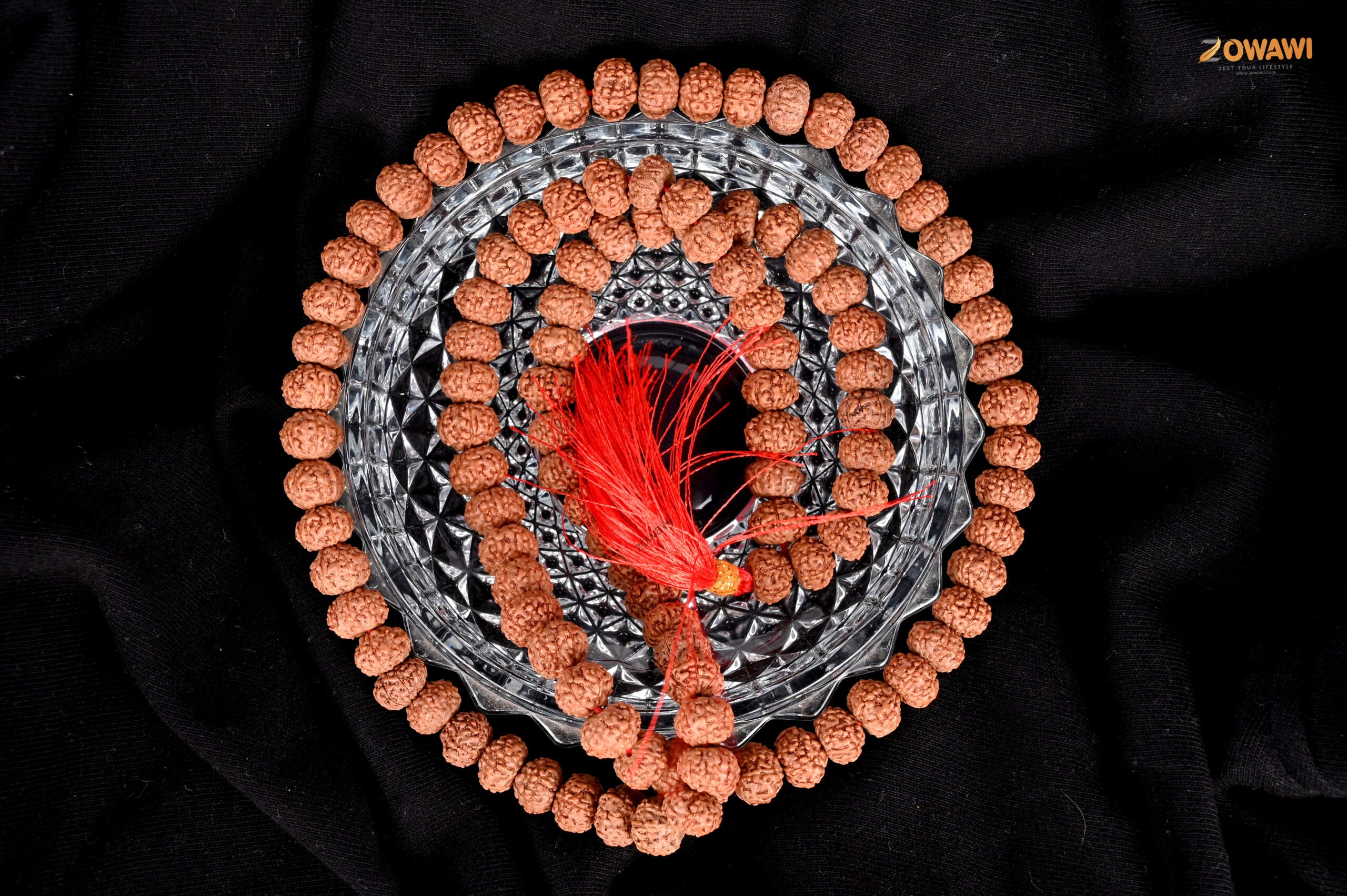 Export Quality Natural 9 Mukhi Indonesian Rudraksha Mala 108 +1 = 109 Beads