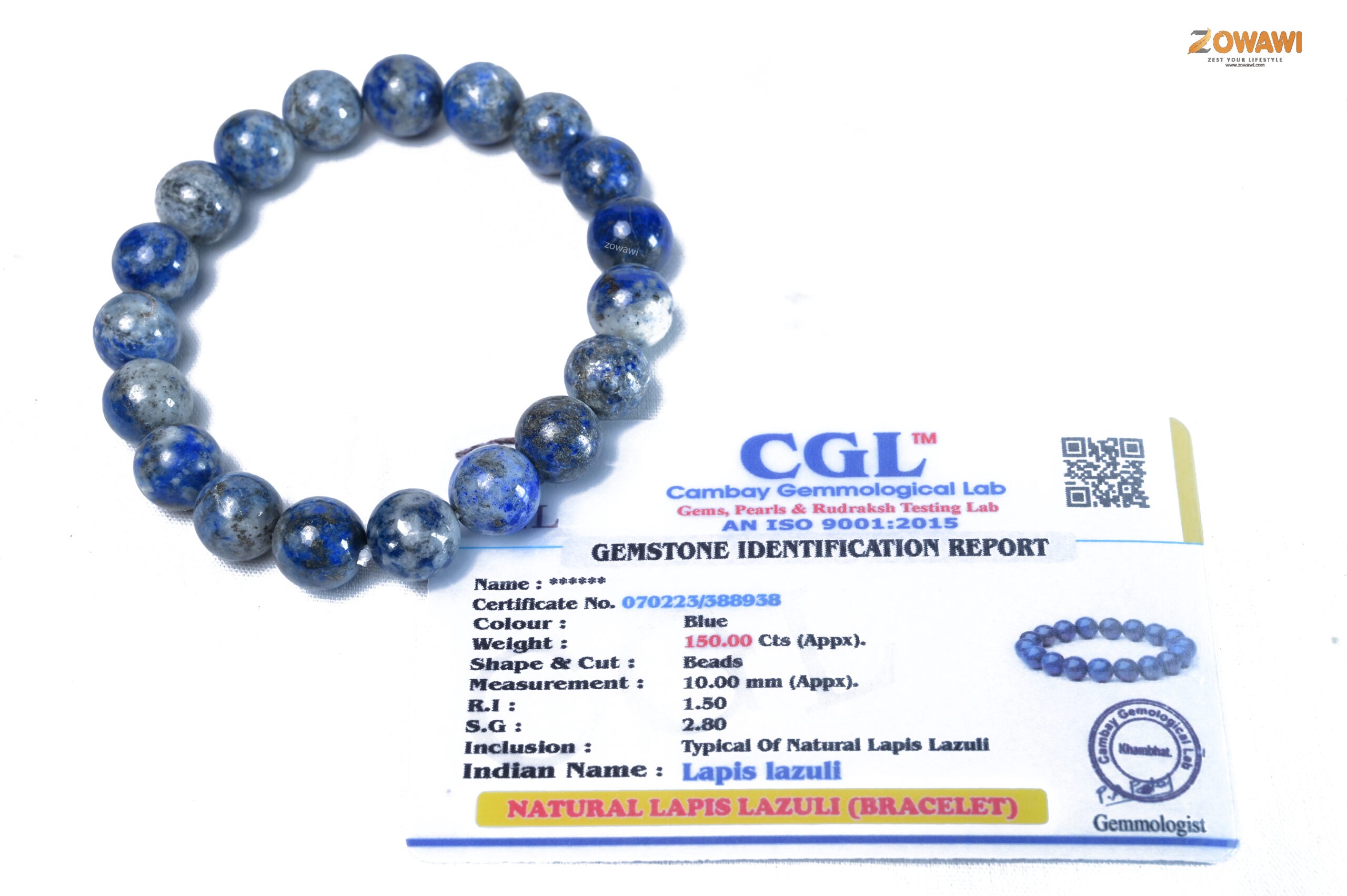 Premium Lapis Lazuli 10mm Bracelet