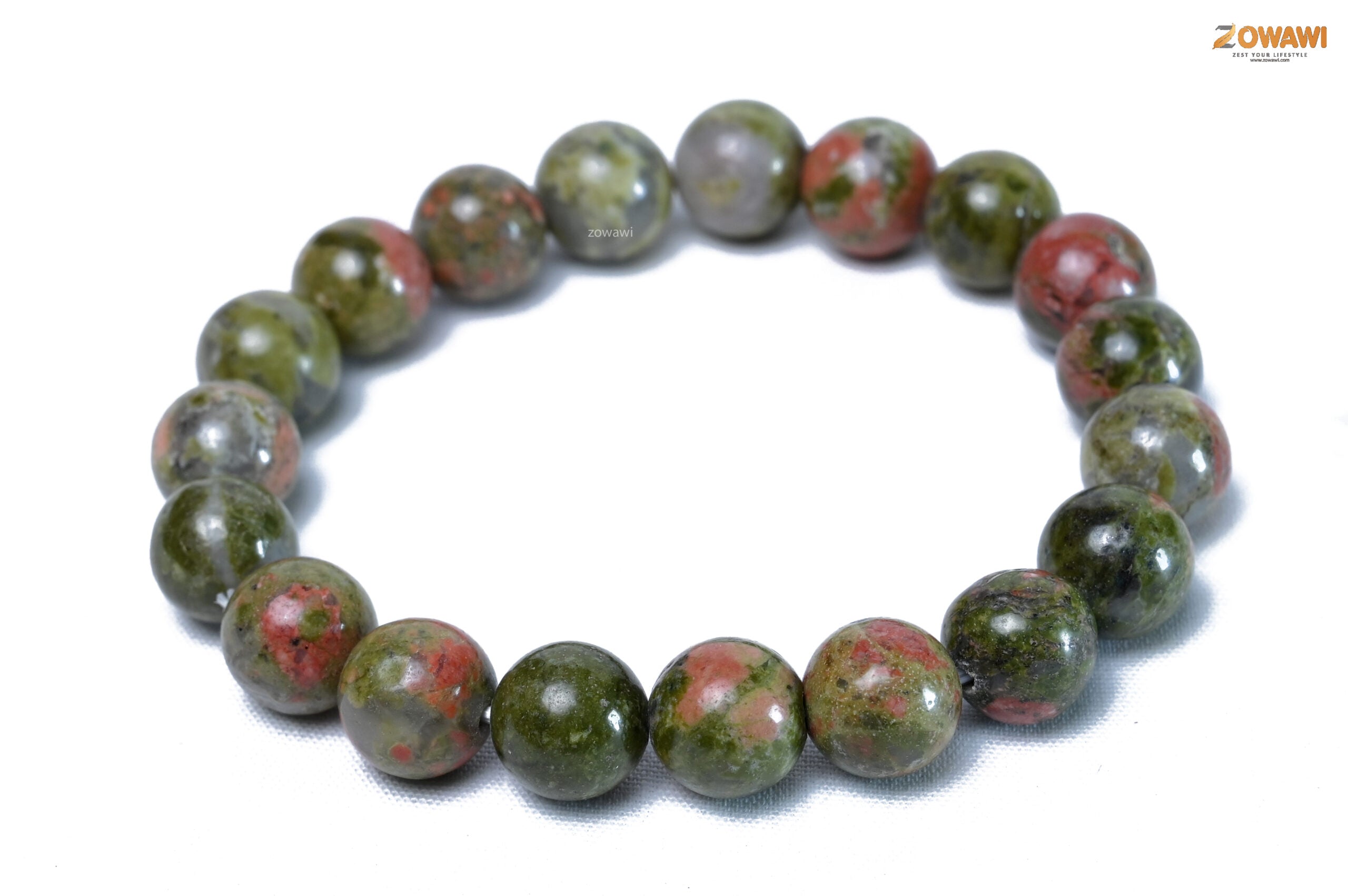 Premium Unakite 10mm Bracelet
