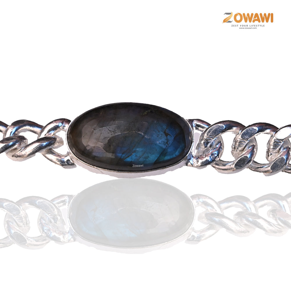 Premium Labradorite Men's Bracelet