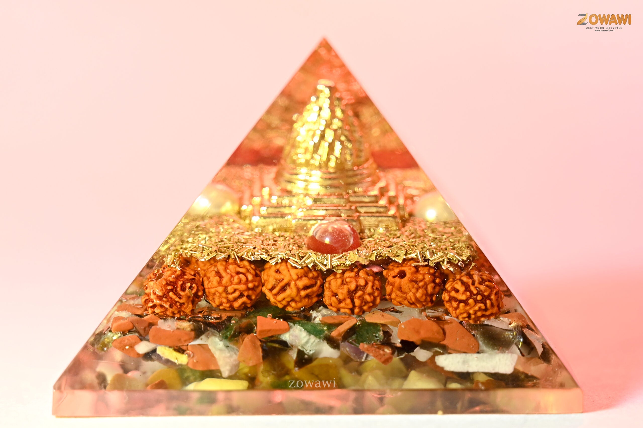 Energized 9 Ratna Orgonite Pyramid