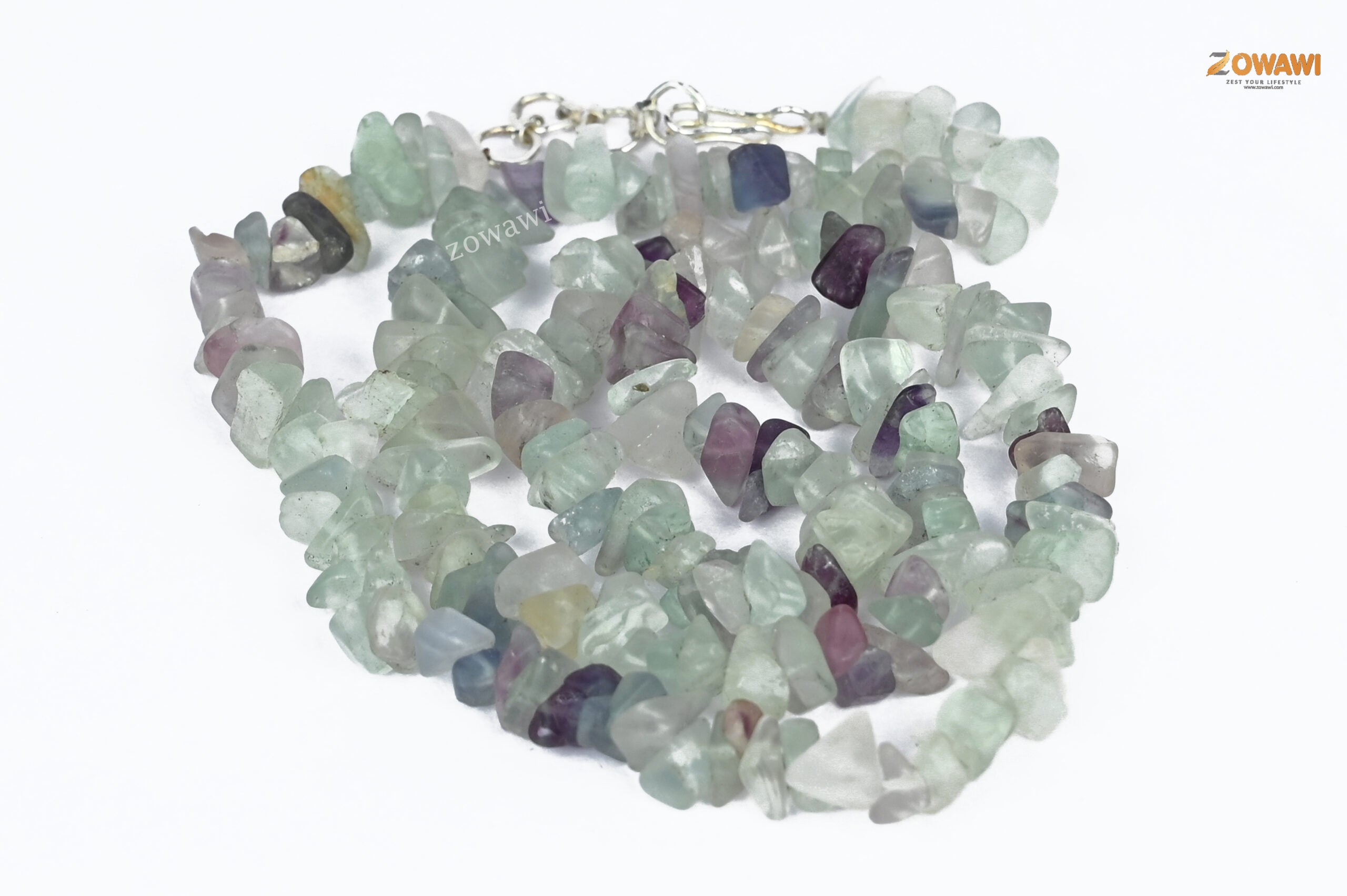 Premium Multi Fluorite Chips Necklace For Daily Wear