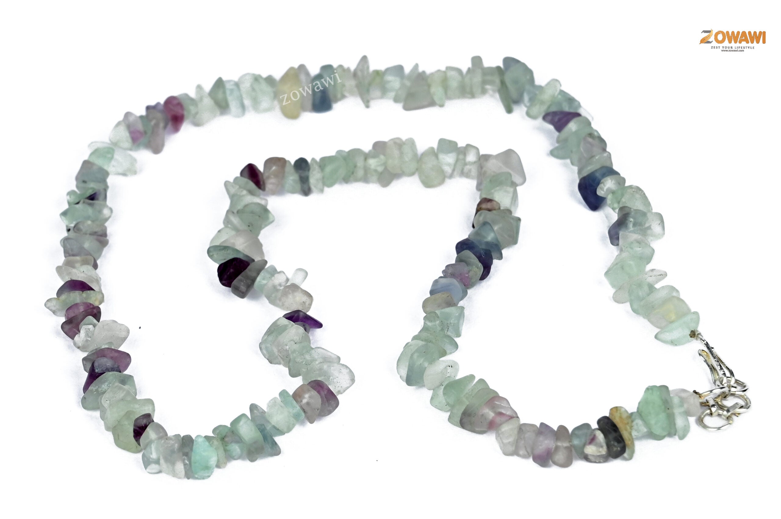 Premium Multi Fluorite Chips Necklace For Daily Wear