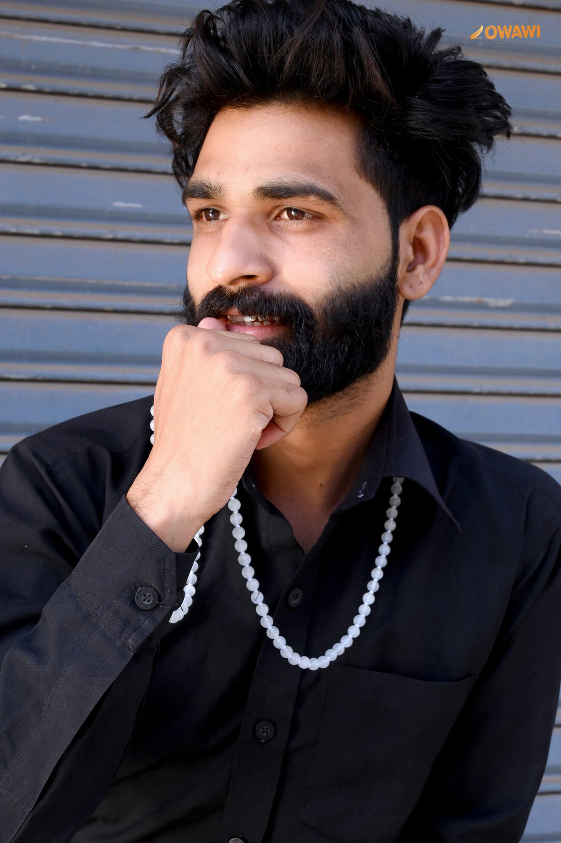 Export Quality Natural White Agate Mala 8mm Beads Size 108 + 1 = 109 Beads