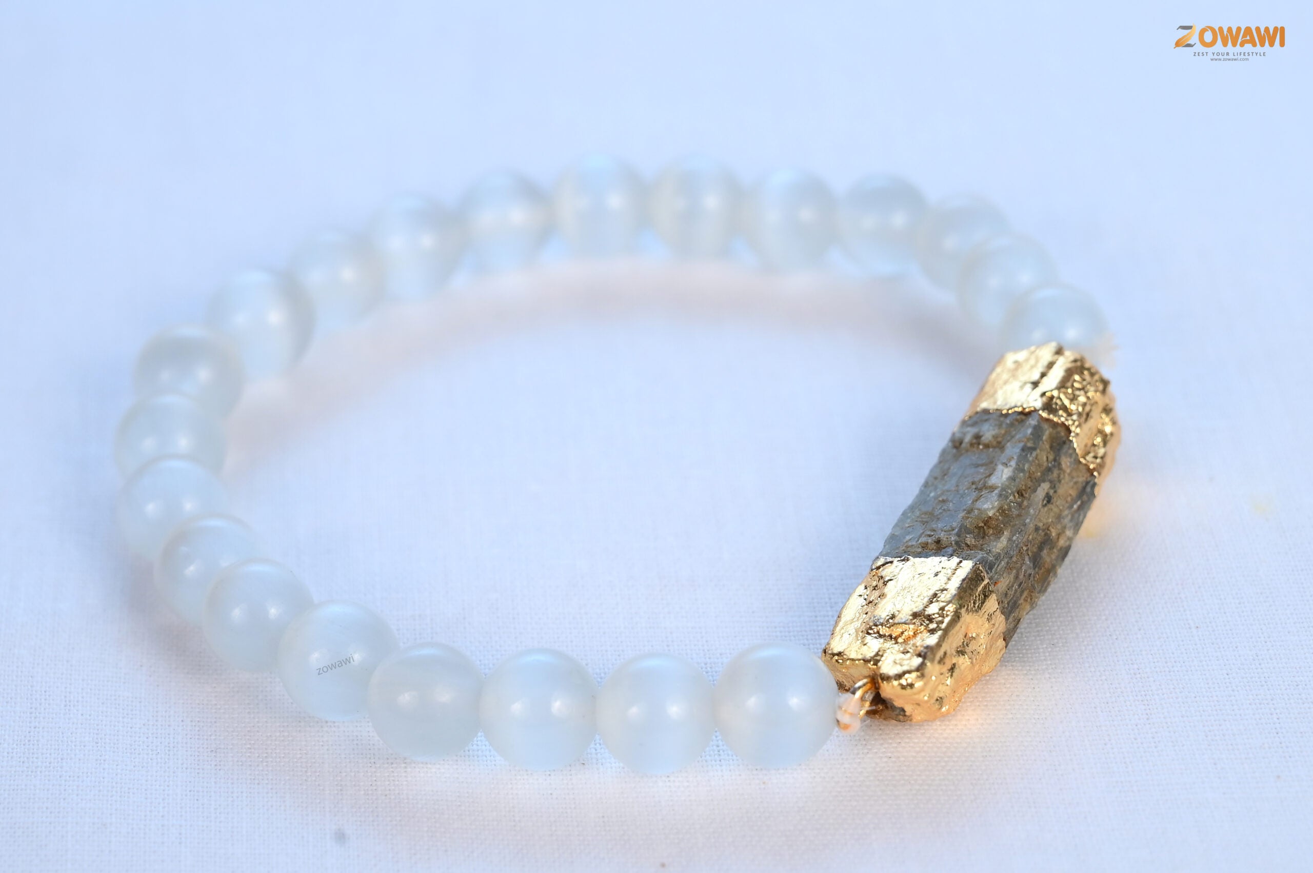 Natural Selenite Kynite Combination Unisex Bracelet