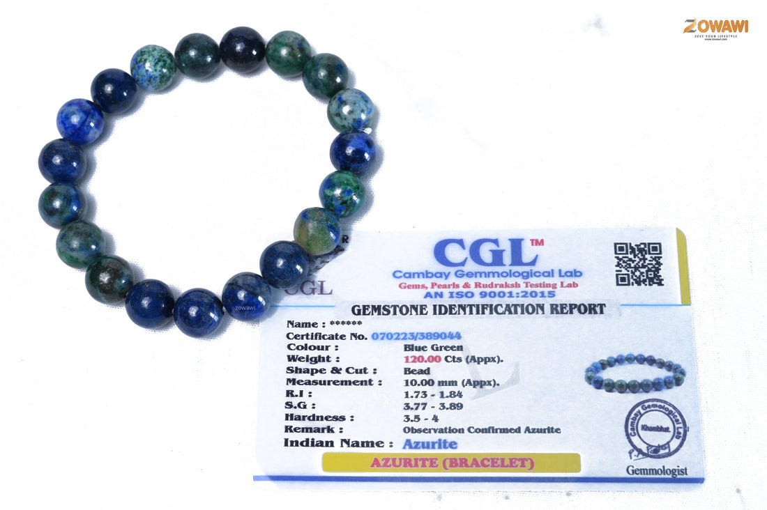 Premium Azurite 10mm Bracelet