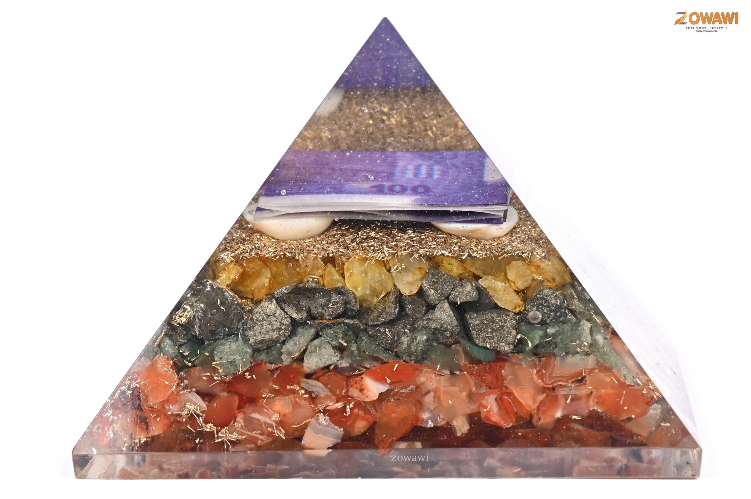 Energized Money Attraction Orgonite Pyramid