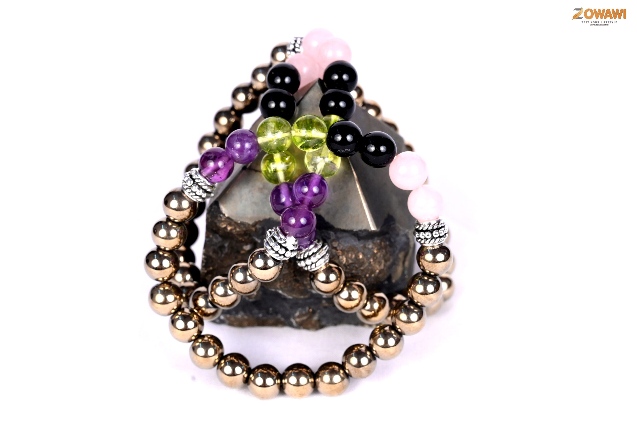 Premium Crystal Combination Bracelet For Skin Rediance