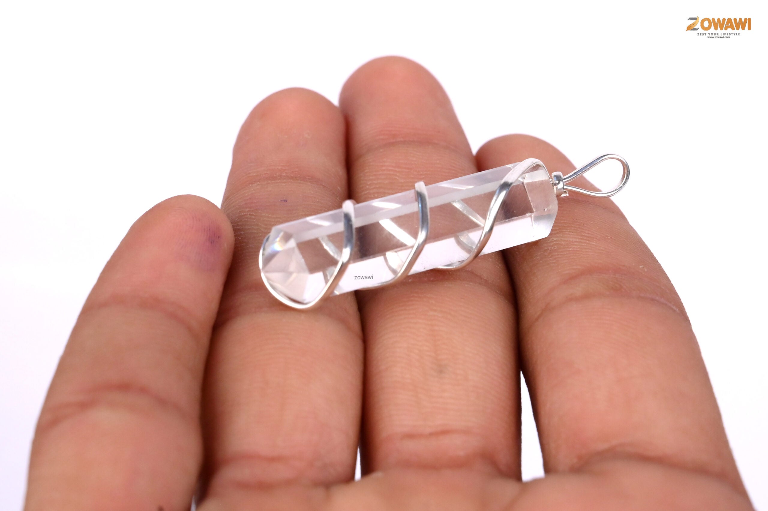 Premium Natural Clear Quartz Unisex Pendant