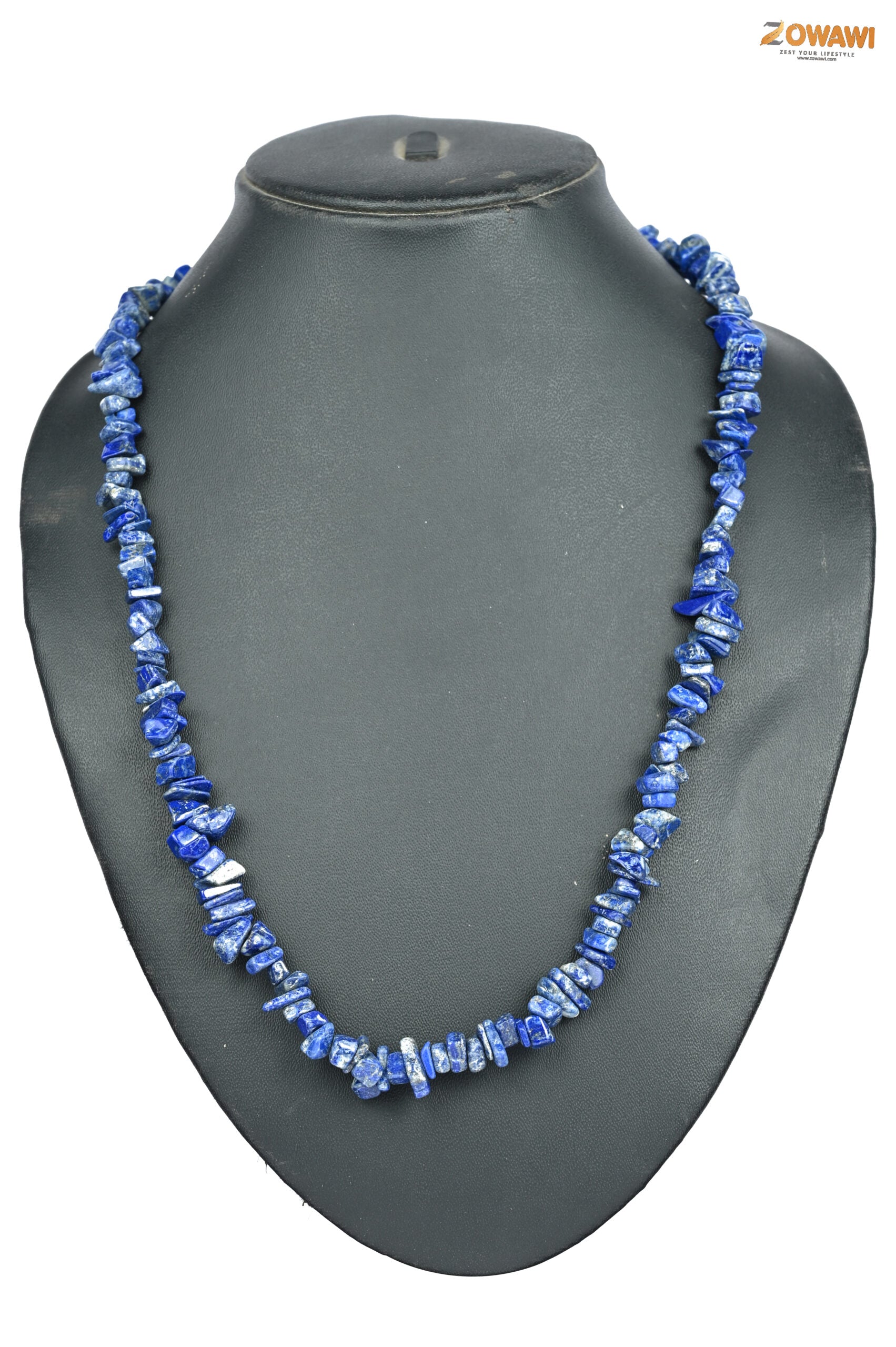 Premium Lapis Chips Necklace For Daily Wear